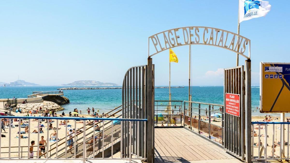 T1 Moderne Plage Des Catalans Marseilles Buitenkant foto